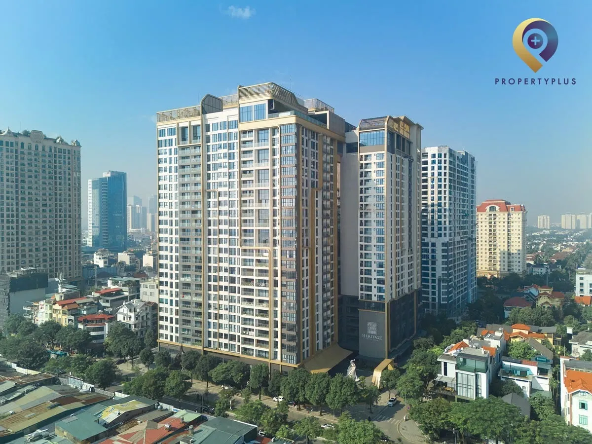 Toàn cảnh Heritage West Lake Office Tower nhìn từ trên cao